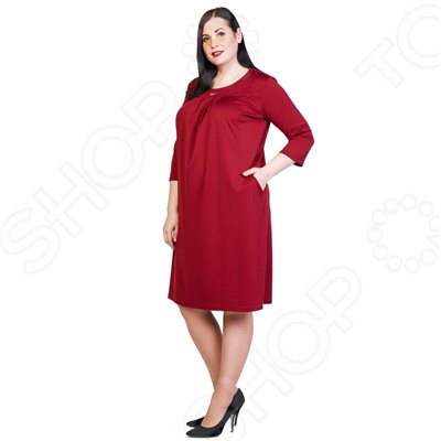 Платье Лауме-Лайн «Счастливый взгляд». Цвет: бордовый