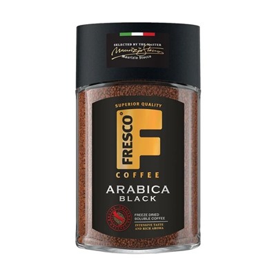 Растворимый кофе "Arabica Black", FRESCO, 90 г