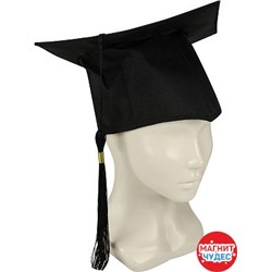 Карнавальная шляпа. "Студент отличник", черная.