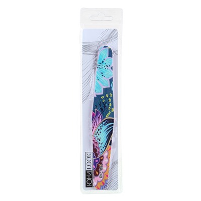 Пилка для ногтей шлифовальная 2-х сторонняя ЮниLook, 180/240 грит, 17,8 см, 4 цвета
