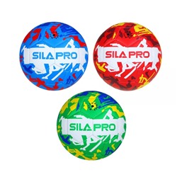 SILAPRO Мяч футбольный 22см, 5 р-р, 3сл, PU 3.0мм, 380г (+-10%)