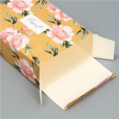 Коробка складная «Цветы», 16 × 23 × 7.5 см