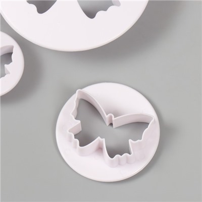 Каттеры для полимерной глины "Бабочки" набор 3 шт d=3,6 см 5 см 7,9 см