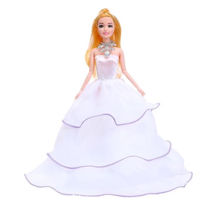 Кукла-модель шарнирная «Мира» в платье, МИКС
