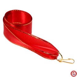 Лента для медали красная с люрексом, 1шт 80 х 2 см