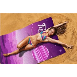 Пляжное покрывало "Фиолетовый космос",  145*200 см. арт. ПППА038-14537