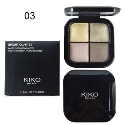 Тени для век Kiko Bright Quartet 4 цвета