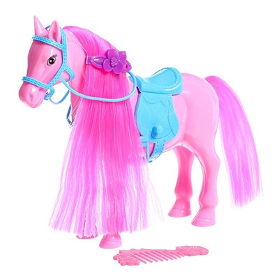 Лошадка для куклы «Снежинка» с аксессуарами, цвета МИКС