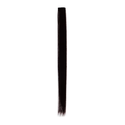 Локон накладной, прямой волос, на заколке, 50 см, 5 гр, цвет тёмно русый