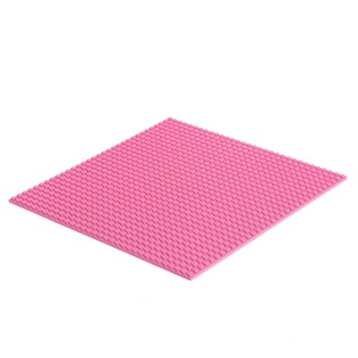 Пластина-перекрытие для конструктора, 25,5 × 25,5 см, цвет розовый