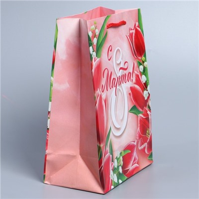 Пакет ламинированный горизонтальный «Краски весны», MS 18 × 23 × 8 см