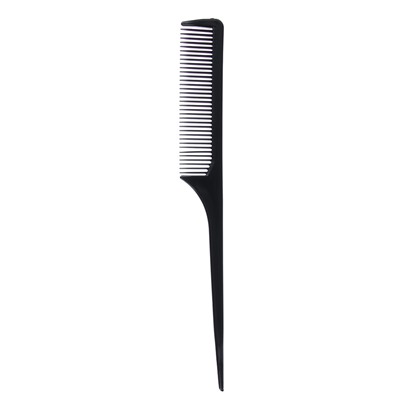 Расческа гребень для волос ЮниLook, карбоновая, 22x3 см, черный