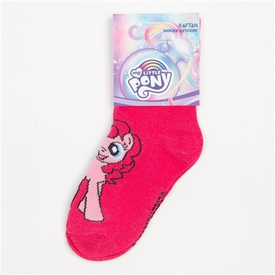 Носки для девочки «Пинки Пай», My Little Pony, 16-18 см, цвет розовый