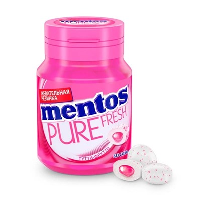 Жевательная резинка "Pure fresh", Mentos, 54 г, в ассортименте