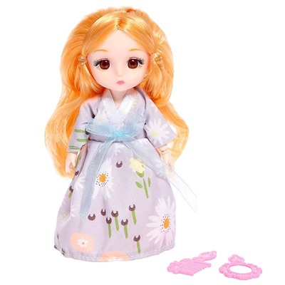 Кукла модная шарнирная «Бала» в платье, с аксессуарами, цвета МИКС