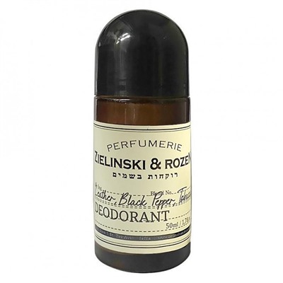 Шариковый дезодорант Zielinski & Rozen Leather & Black Pepper, Tobacco унисекс