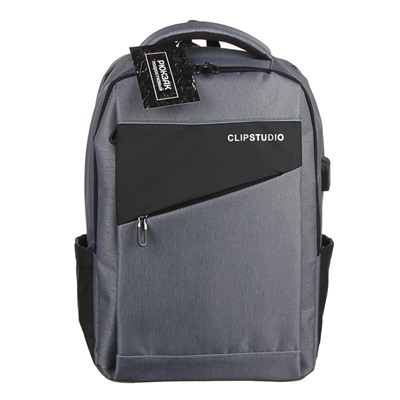 Рюкзак подростковый, 45х32x19см, 2 отд, 3 карм, ПЭ, иск.кожа,спинка с эрг.элем.,USB, 4 цвета