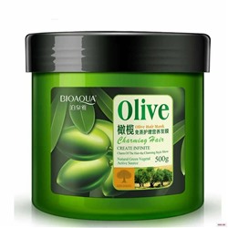 Питательная маска для волос с экстрактом оливкового масла Bioaqua Olive Hair Mask 500 мл