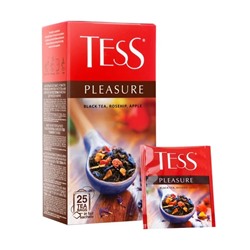 Чай чёрный "Pleasure", TESS, с ароматом тропических фруктов, 25 пакетиков, 37,5 г