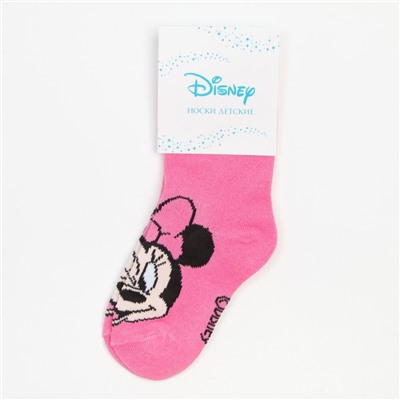 Носки для девочки «Минни Маус", DISNEY, 14-16 см, цвет розовый