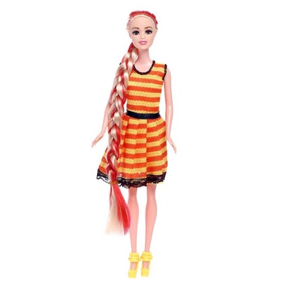 Кукла-модель «Карина» в платье, МИКС