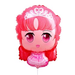 Шар фольгированный 25" «Милая куколка», розовое платье