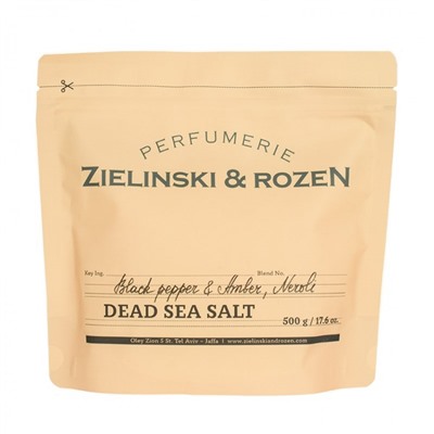 Соль для ванны Zielinski&Rozen Black Pepper & Amber, Neroli