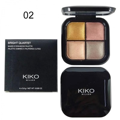 Тени для век Kiko Bright Quartet 4 цвета