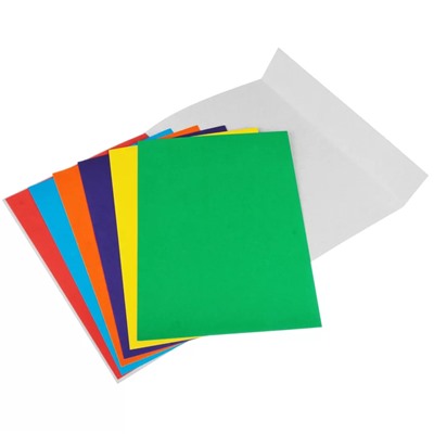 Набор картона А4 ClipStudio, 7 листов, 7 цветов