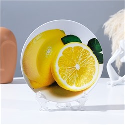 Тарелка декоративная «Лимончик», настенная, D = 17,5 см