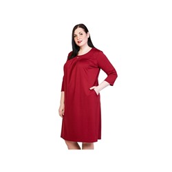 Платье Лауме-Лайн «Счастливый взгляд». Цвет: бордовый
