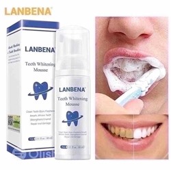 Отбеливающий мусс Teeth Whitening Mousse от Lanbena 60мл