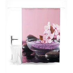 Шторка для ванной "В розовых мечтах", 145х180 см арт. ШТОК056-13817