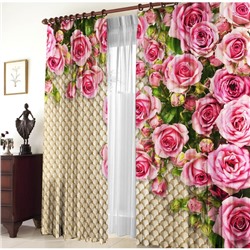 Комплект штор «Розовый сад»