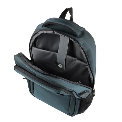 Рюкзак универсальный 46x33x17,5см, 2 отд, 4 карм., спинка с эрг.элементами, USB/науш., серый, ПЭ