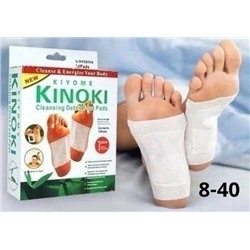 Детоксикационный пластырь Kinoki Китайский пластырь на стопы/Для выведения токсинов согревающий