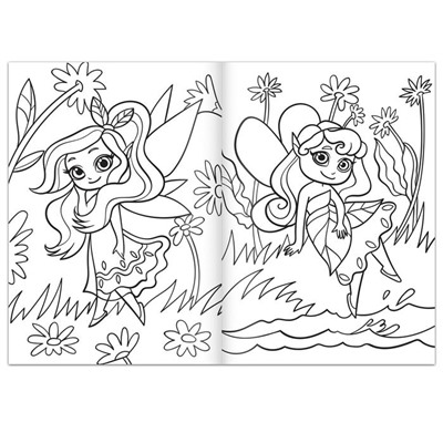 Набор раскрасок для девочек «Волшебные рисунки», 4 шт. по 16 стр., формат А4