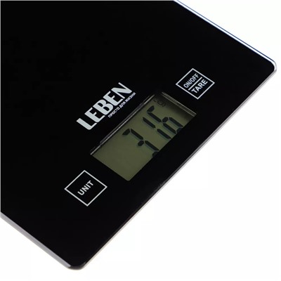 Весы кухонные электронные до 5 кг LEBEN 268-045
