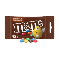 Драже, M&M's, с молочным шоколадом, 45 г