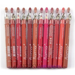 Набор матовых карандашей Flarmar Matte Color Lipstick с точилкой (12 шт)