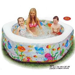 Надувной бассейн для детей INTEX 56493 Океанский риф 191x178x61 см от 6 лет