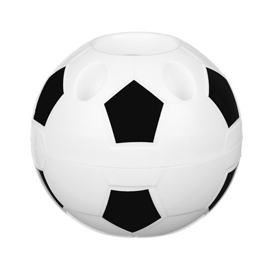 Подставка для канцелярских принадлежностей, "Футбольный мяч", 10х11см, пластик