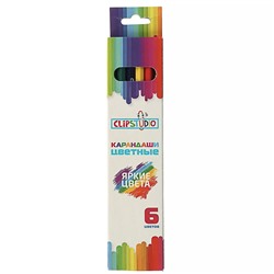 Карандаши ClipStudio 6 цветов шестигранные заточенные