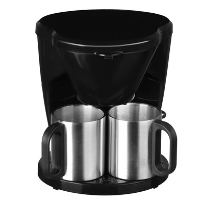 Кофеварка капельная LEBEN 500Вт, две металлические чашки 0,3л 286-025