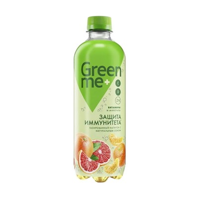 Среднегазированный напиток, GreenMe, 0,47 л
