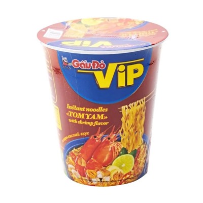 Лапша быстрого приготовления "Том Ям" со вкусом креветки, GauDo VIP, 65 г
