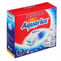Таблетки для ПММ "Aquarius" ALLin1, 14 штук