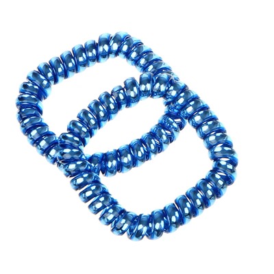 BERIOTTI Набор резинок-спиралек для волос фигурные 2шт, d3-4см, пластик, 4 дизайна