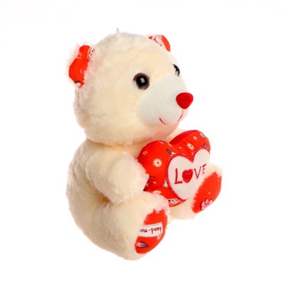 Мягкая игрушка «Мишка с сердцем», цвет МИКС