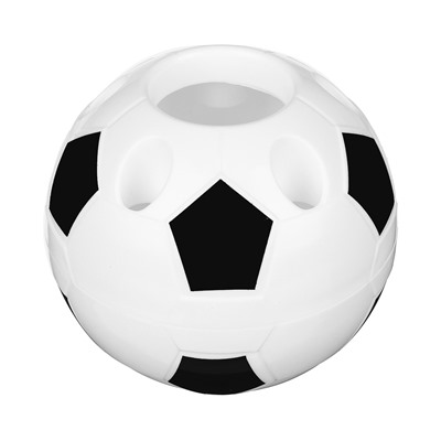 Подставка для канцелярских принадлежностей, "Футбольный мяч", 10х11см, пластик